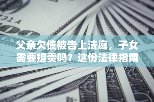 武汉父亲欠债被告上法庭，子女需要担责吗？这份法律指南必须看完
