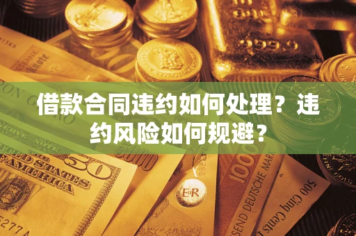 武汉借款合同违约如何处理？违约风险如何规避？