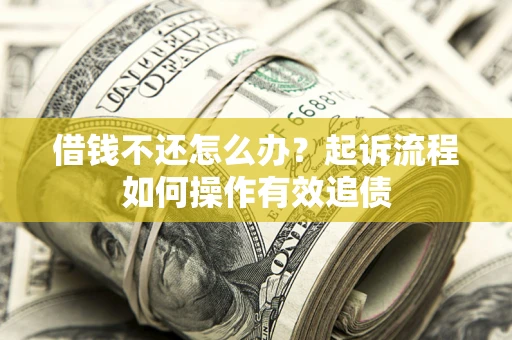 武汉借钱不还怎么办？起诉流程如何操作有效追债