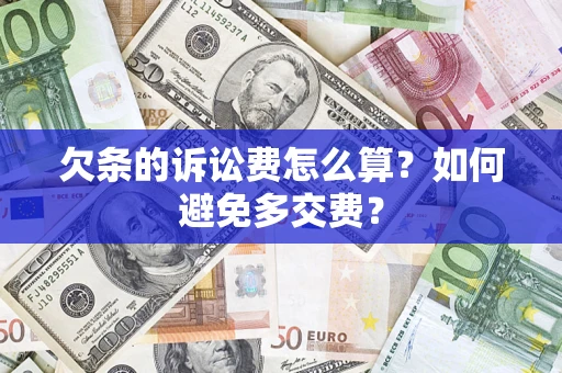 武汉欠条的诉讼费怎么算？如何避免多交费？