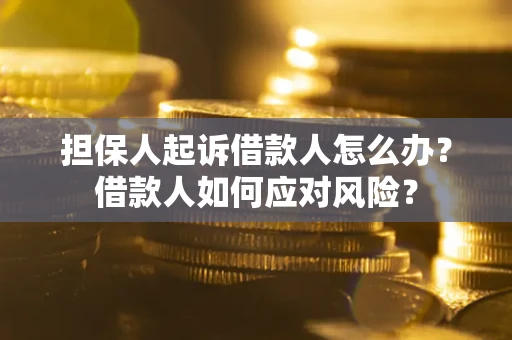 武汉担保人起诉借款人怎么办？借款人如何应对风险？