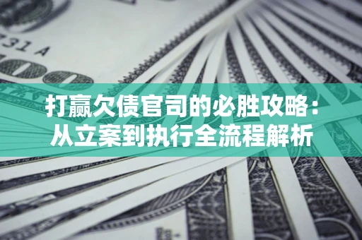武汉打赢欠债官司的必胜攻略：从立案到执行全流程解析